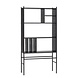 Hubsch Rek met planken hout/metaal - zwart Hubsch Rek met planken hout/metaal - zwart