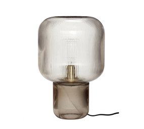 Hubsch Bordlampe glas - røget Hubsch Bordlampe glas - røget
