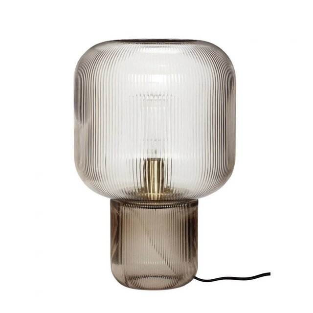 Hubsch Table lamp glass - smoked