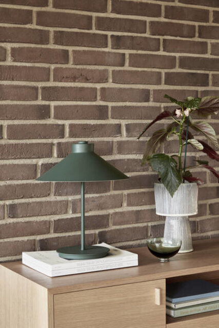Hubsch Lampe de table en métal - vert