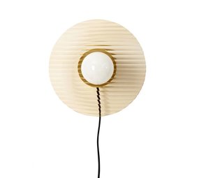 Hubsch Wandlamp metaal/glas - messing