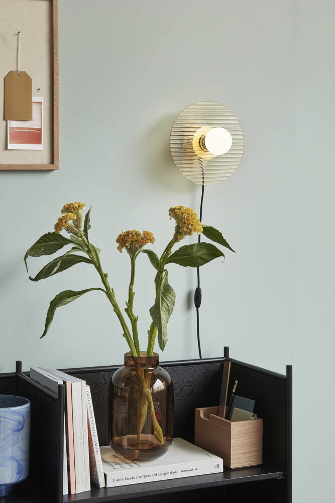 Hubsch Wall lamp metal / glass - brass