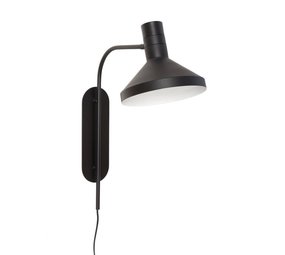 Hubsch Lampada da parete in metallo - nero Hubsch Lampada da parete in metallo - nero