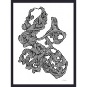 Nordal Rocaille illustration - black and white