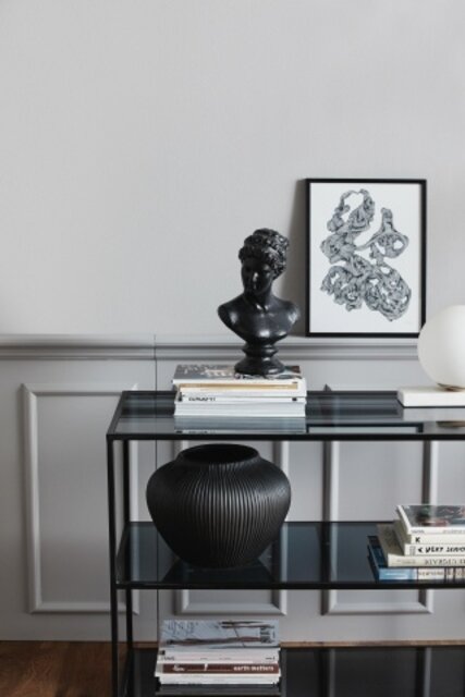 Nordal Illustration de rocaille - noir et blanc