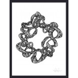 Nordal Wreath illustration - zwart/wit