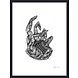 Nordal Hand illustration - zwart/wit Nordal Hand illustration - zwart/wit
