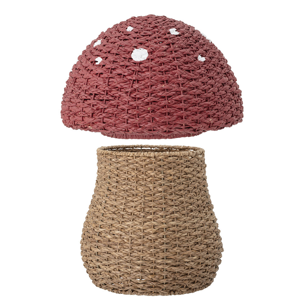 Bloomingville Mini Cesta de almacenamiento de setas con tapa Bloomingville Mini Cesta de almacenamiento de setas con tapa