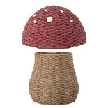 Bloomingville Mini Opbergmand paddenstoel met deksel Bloomingville Mini Opbergmand paddenstoel met deksel