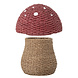 Bloomingville Mini Opbergmand paddenstoel met deksel Bloomingville Mini Opbergmand paddenstoel met deksel