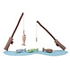 Rods including fish - set of 7 pcs Rods including fish - set of 7 pcs