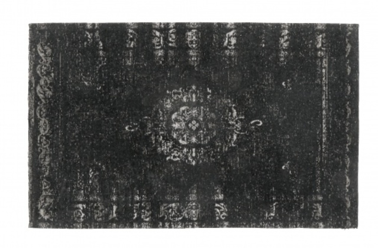 Nordal Grand woven rug - dark gray / black