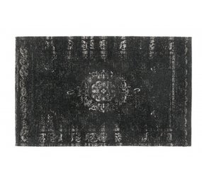 Nordal Alfombra tejida grand - gris oscuro / negro