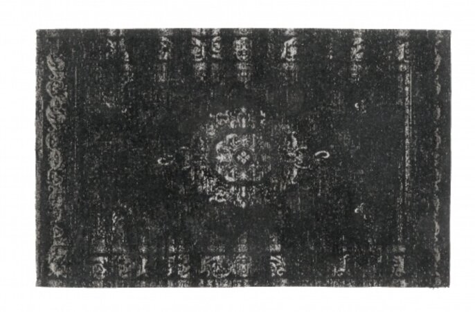 Nordal Grand tapis tissé - gris foncé / noir