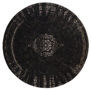 Nordal Stor runde teppe mørk grå / svart - diameter 240cm