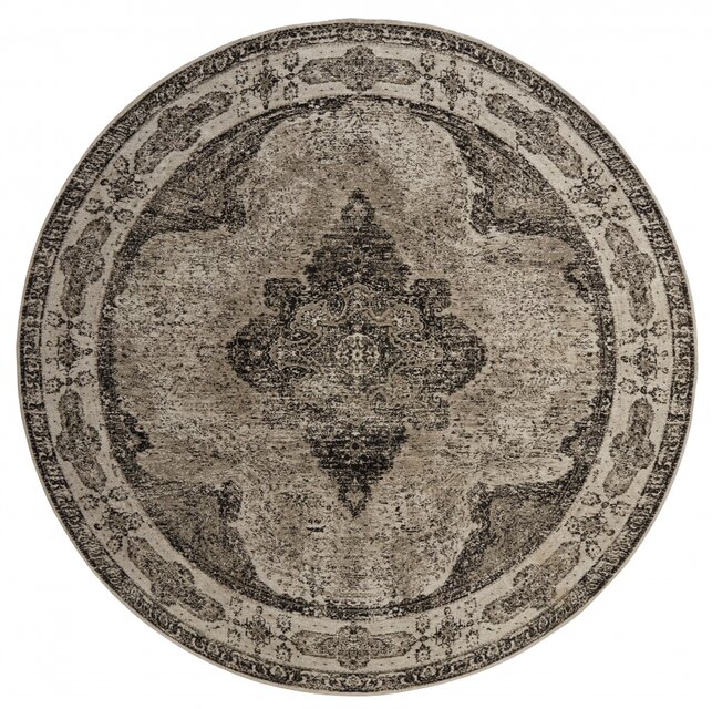 Nordal Venus runde teppe grå - diameter 140cm
