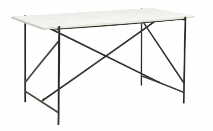 Nordal Dee-skrivebord - hvid marmor