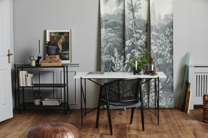 Nordal Dee-skrivebord - hvid marmor