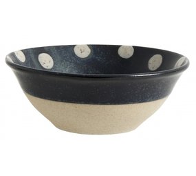 Nordal Grainy bowl dots dark blue / sand -set of 4 pieces Nordal Grainy bowl dots dark blue / sand -set of 4 pieces