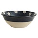 Nordal Grainy schaal dots donkerblauw/zand -set van 4 stuks Nordal Grainy schaal dots donkerblauw/zand -set van 4 stuks