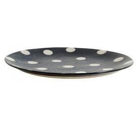 Nordal Assiette granuleuse dot S bleu foncé / sable - lot de 4 pièces Nordal Assiette granuleuse dot S bleu foncé / sable - lot de 4 pièces