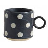 Nordal Tazze granulose pois blu scuro / sabbia -set di 4 pezzi Nordal Tazze granulose pois blu scuro / sabbia -set di 4 pezzi