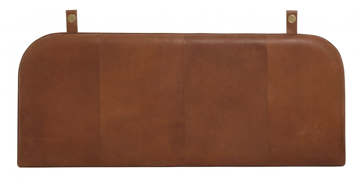 Nordal Onega headboard - brown leather