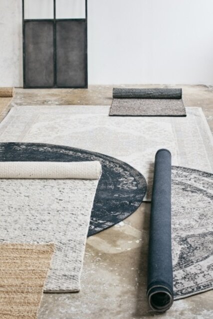 Nordal Perlet vevd teppe - sand / beige 160x240cm