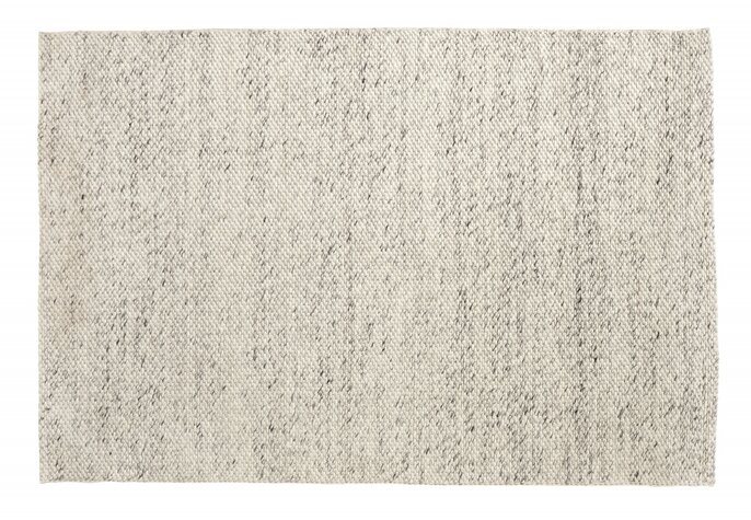 Nordal Lara teppeull - elfenben / grå 200x290cm