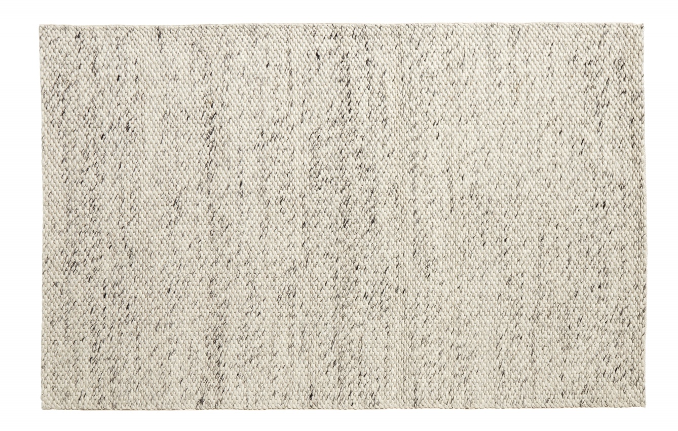 Nordal Lara Teppich Wolle - Elfenbein / Grau 160x240cm