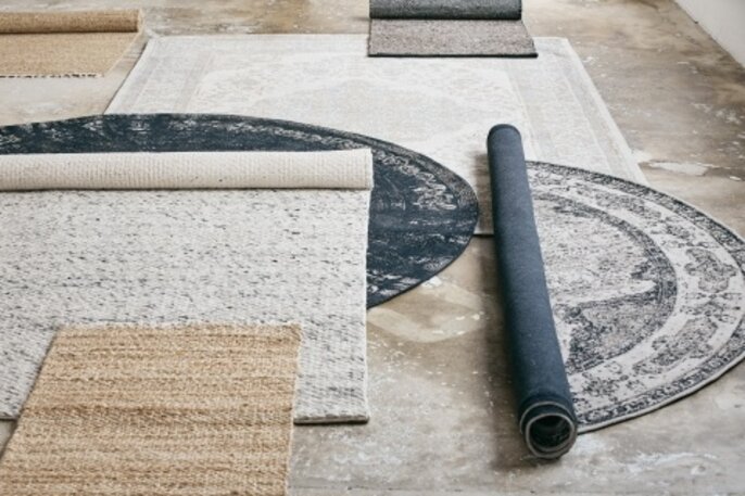 Nordal Tapis Lara laine - ivoire / gris 160x240cm