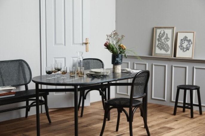 Nordal Jogglas transparent / bernsteinfarben - 6er-Set