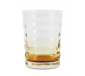 Nordal Jog glass transparente / ámbar - juego de 6 piezas Nordal Jog glass transparente / ámbar - juego de 6 piezas
