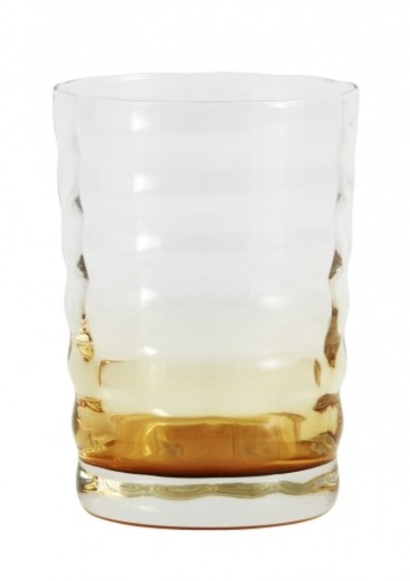 Nordal Jog glass transparent / amber -set of 6 pieces