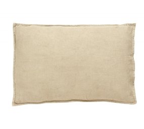 Nordal Vela cushion linen incl filling - dark sand