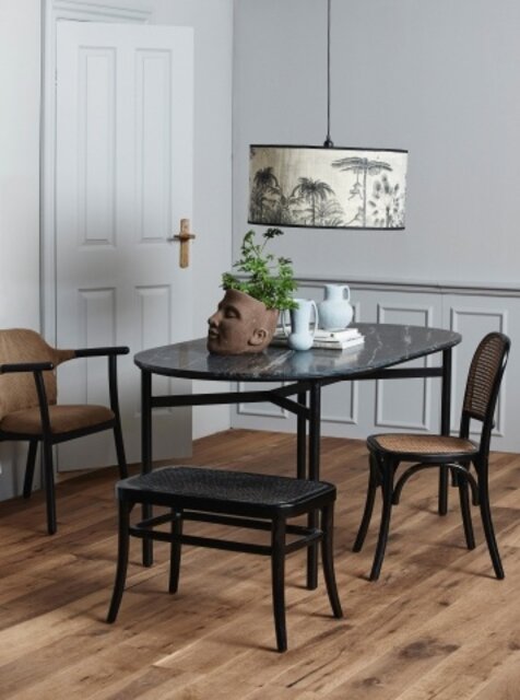 Nordal Wicky small bench - black