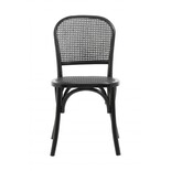 Nordal Sedia Wicky con lavorazione in vimini - nera Nordal Sedia Wicky con lavorazione in vimini - nera