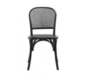 Nordal Silla Wicky con mimbre - negro Nordal Silla Wicky con mimbre - negro
