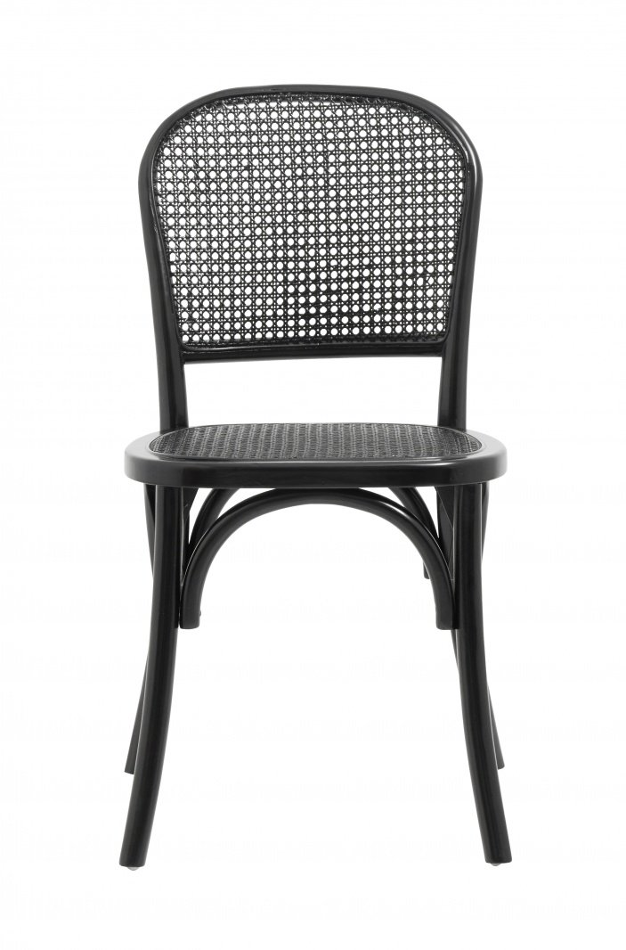 Nordal Black Wicky Chair With Wickerwork