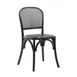 Nordal Wicky chair with wickerwork - black Nordal Wicky chair with wickerwork - black