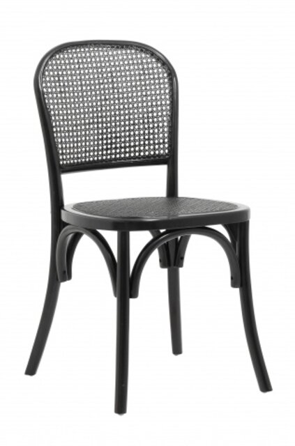 Nordal Wicky chair with wickerwork - black Nordal Wicky chair with wickerwork - black