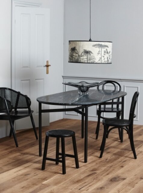 Nordal Wicky Stuhl mit Korbwaren - schwarz Nordal Wicky Stuhl mit Korbwaren - schwarz