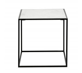 Nordal Cube bijzettafel - wit marmer S Nordal Cube bijzettafel - wit marmer S