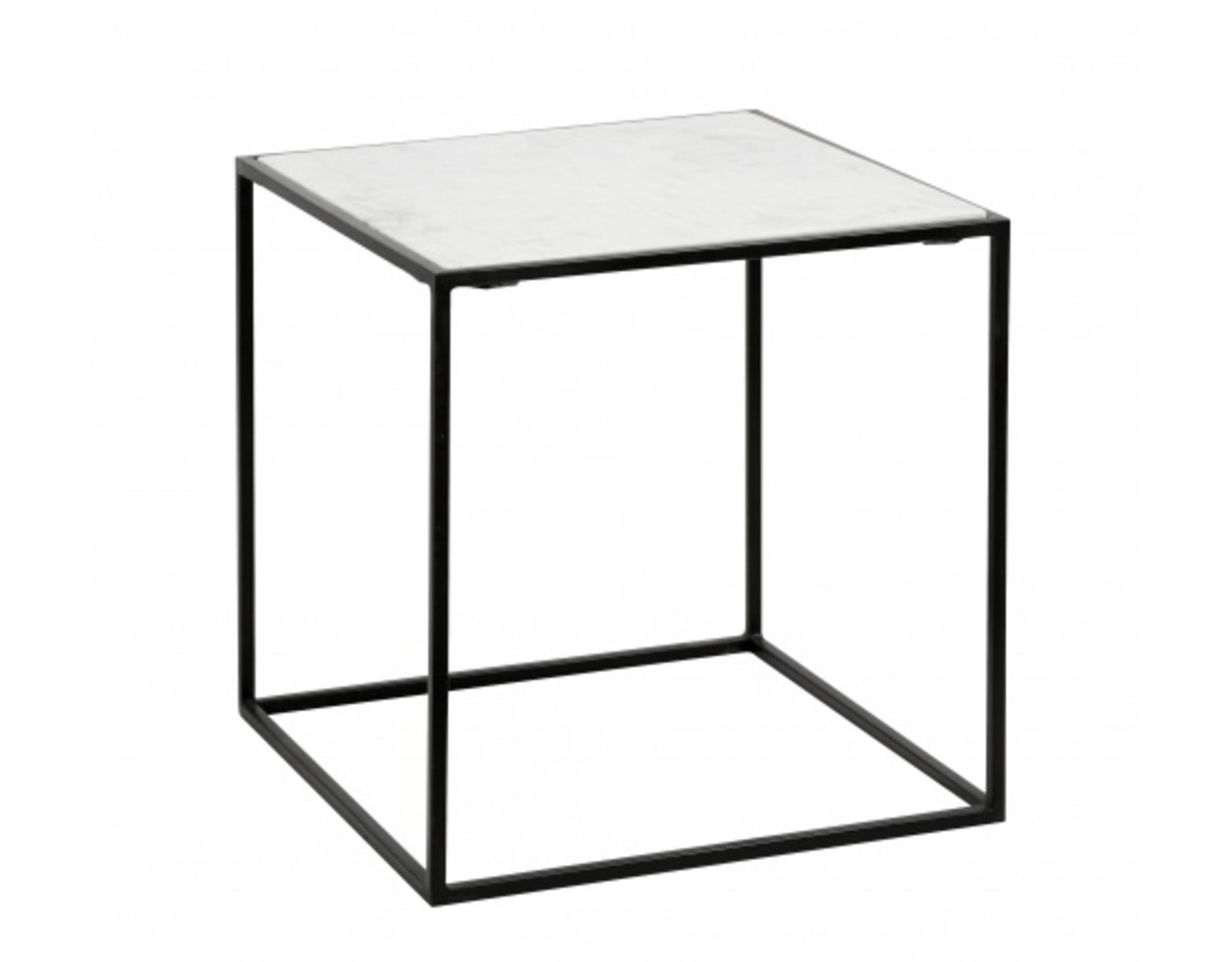Nordal Cube Side Table White Marble S Living And Co