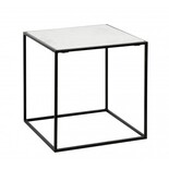 Nordal Table d'appoint Cube - marbre blanc S Nordal Table d'appoint Cube - marbre blanc S