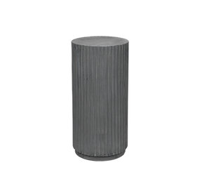 Broste Copenhagen Rillo podium Ø38,5XH78CM - gray Broste Copenhagen Rillo podium Ø38,5XH78CM - gray
