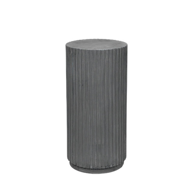 Broste Copenhagen Rillo Podium Ø38,5XH78CM - grau