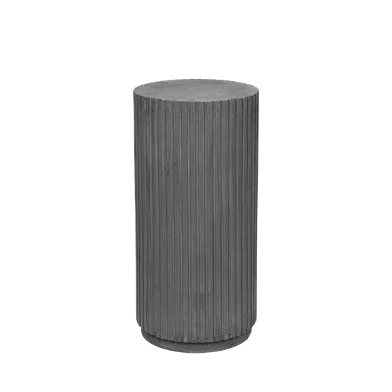 Broste Copenhagen Podium Rillo Ø38,5XH78CM - gris