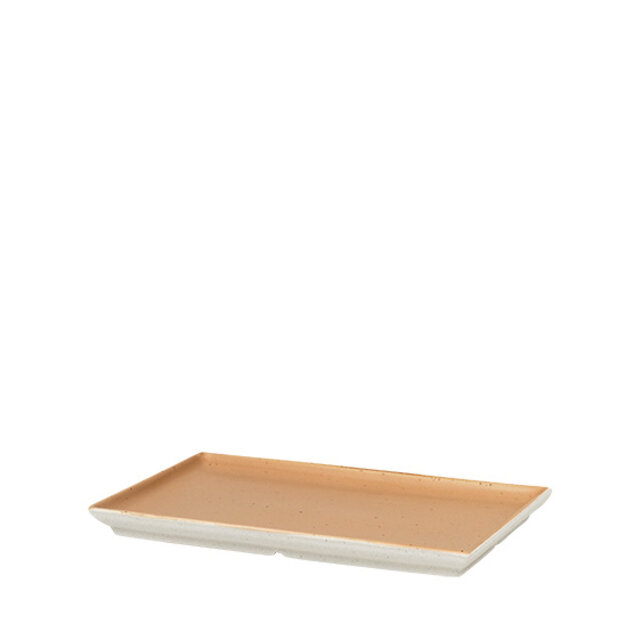 Broste Copenhagen Assiettes Eli camel - lot de 8 pièces