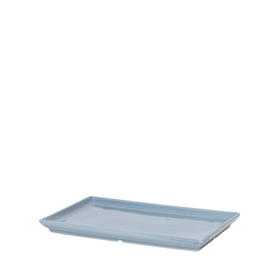 Broste Copenhagen Assiettes Eli bleu clair - lot de 8 pièces